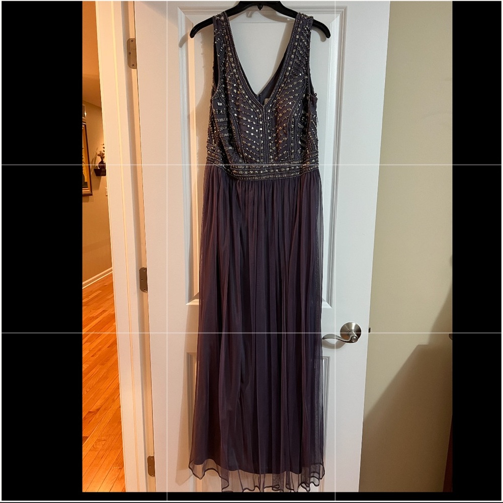 Patra Sequin Evening Gown, Size 12